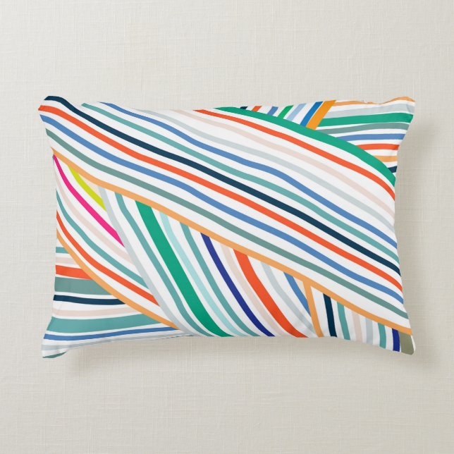 Almofada Decorativa Padrão de linha (Frente)