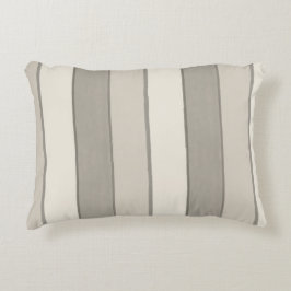 Almofada Decorativa Padrão de Listra Cabana Painterly Greige Atemporal
