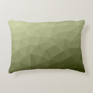Almofada Decorativa Padrão de malha geométrica gradiente verde claro d