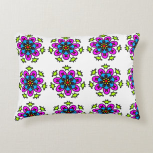 Almofada Decorativa Padrão de Mandala Floral