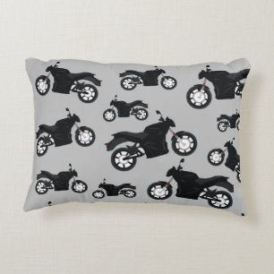 Almofada Decorativa Padrão de motocicleta