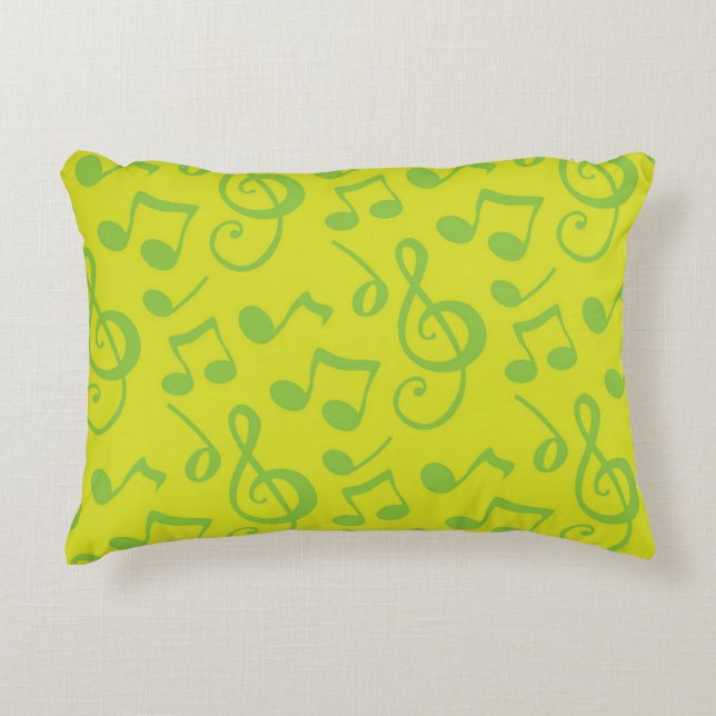 Almofada Decorativa Padrão de música (Frente)