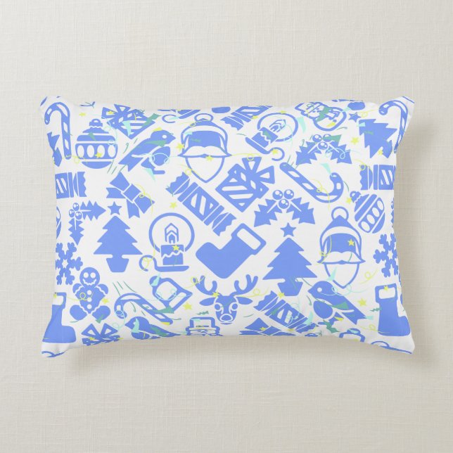 Almofada Decorativa Padrão de Natal 07.nbg (Frente)