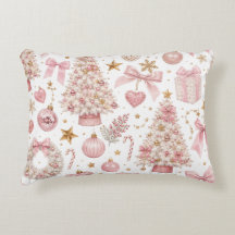 Padrão de Natal Rosa Elegante