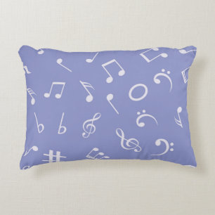 Almofada Decorativa Padrão de notas de música