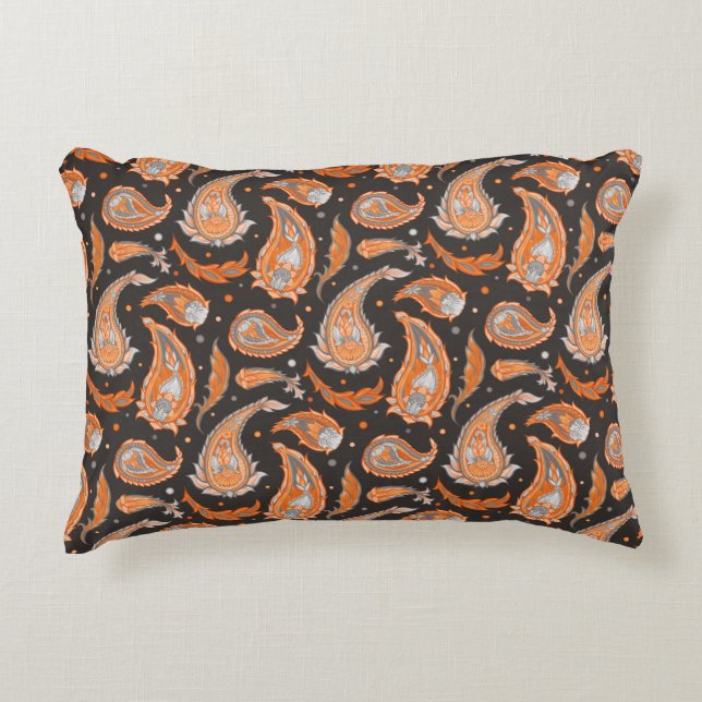 Almofada Decorativa Padrão de Paisley (Frente)