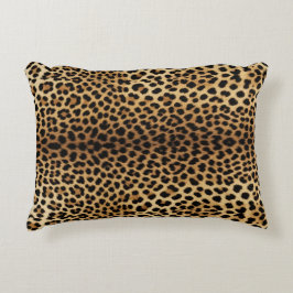 Almofada Decorativa Padrão de Pele de Leopardo