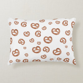 Almofada Decorativa Padrão de Pretzel de Mola Salgada