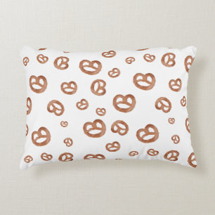 Almofada Decorativa Padrão de Pretzel de Mola Salgada