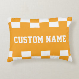 Almofada Decorativa Padrão de quadro de verificação