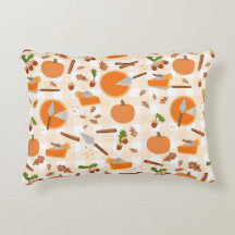 Padrão de queda do outono da torta de abóbora