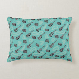 Almofada Decorativa Padrão de rádio do violão Escolher fundo colorido 