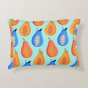 Almofada Decorativa padrão de safra. Fruta de verão de citros. illus