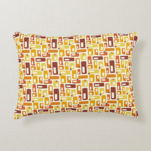 Almofada Decorativa Padrão de Starburst de Cápsulas Atômicas Retroativ