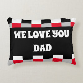 Almofada Decorativa Padrão de tabuleiro de xadrez editável