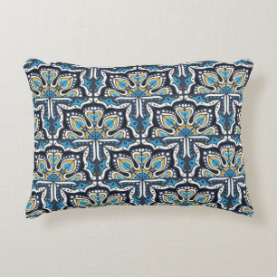 Almofada Decorativa Padrão de Talavera. Uma manta de retalhos indiana.