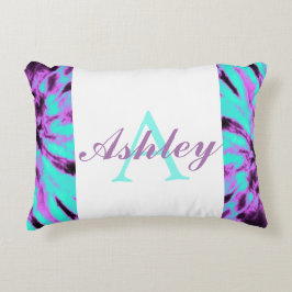 Almofada Decorativa Padrão de Tingimento Personalizado