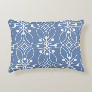 Almofada Decorativa Padrão de Vintagem Geométrica das Linhas de Onda