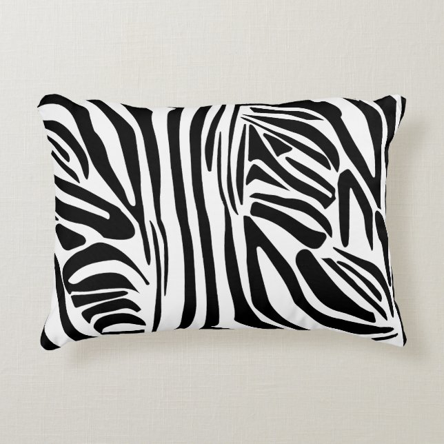 Almofada Decorativa Padrão de zebra (Frente)