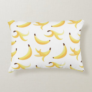 Almofada Decorativa Padrão divertido de festa com piadas de banana col