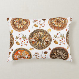 Almofada Decorativa Padrão do Autumn Mandala