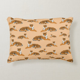 Almofada Decorativa Padrão do Tiger Animal