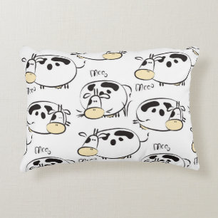 Almofada Decorativa Padrão engraçado com animais infantis. Vintage cli