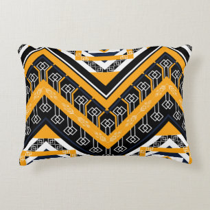 Almofada Decorativa Padrão étnico-oriental geométrico clássico tradici