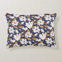 Padrão Floral Botânico do Beige Lily
