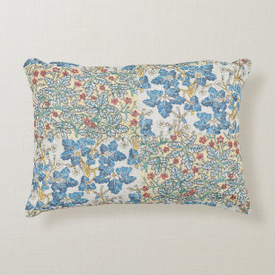 Almofada Decorativa Padrão Floral de Gerânio Selvagem Art Nouveau Anti