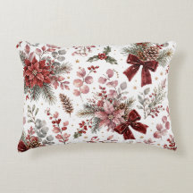 Padrão Floral de Natal Vintage Elegante