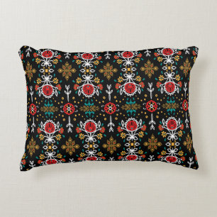 Almofada Decorativa Padrão floral sem costura flores coloridas e