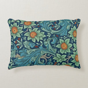 Almofada Decorativa Padrão Floral William Morris Red Yellow Blue Gree