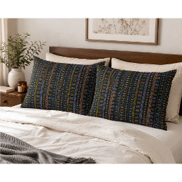 Almofada Decorativa Padrão Folclórico Escandinavo Decorativo
