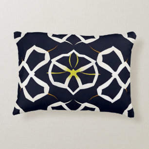 Almofada Decorativa Padrão geométrico de Abstrato elegante em azul Mar