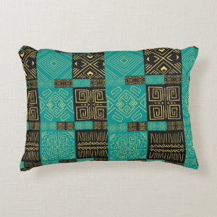 Almofada Decorativa Padrão Geométrico Elegante Africano Tribal