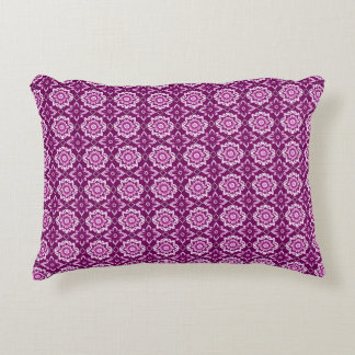 Almofada Decorativa Padrão Geométrico Floral do Vintage Purple