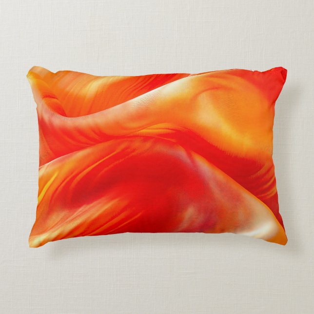 Almofada Decorativa Padrão Laranja (Frente)