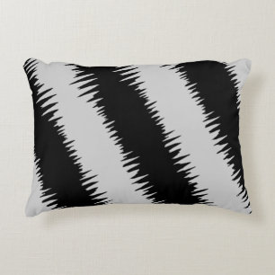 Almofada Decorativa Padrão legal de Zigzag Negro Strike