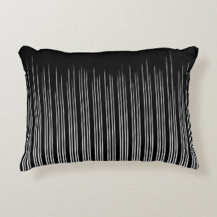 Almofada Decorativa Padrão legal em branco e preto