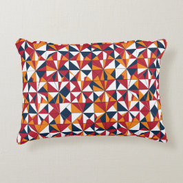 Almofada Decorativa Padrão Moderno de Folhas Geométricas Abstratas