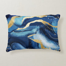 Padrão moderno elegante de marinho de ouro azul-ma