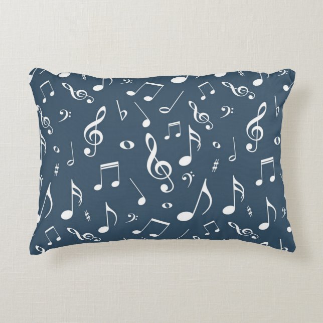 Almofada Decorativa Padrão musical (Frente)