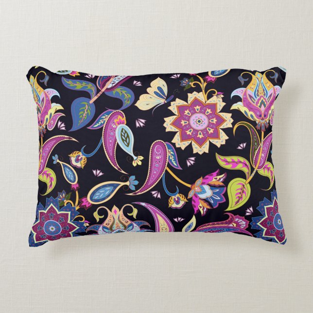 Almofada Decorativa Padrão paisley da Índia (Frente)