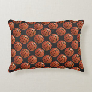 Almofada Decorativa Padrão Pintado de Basquete