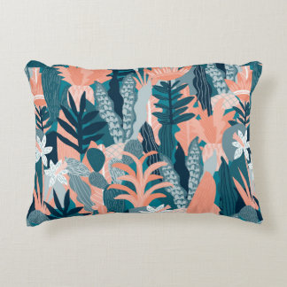 Almofada Decorativa Padrão sem costura com flores de fantasia, parede 
