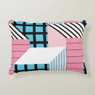 Almofada Decorativa Padrão sem costura com formas geométricas de abs