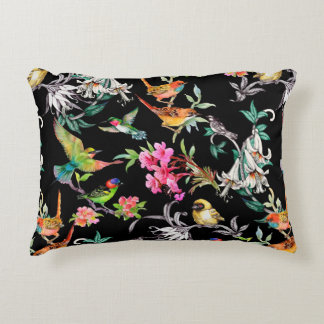 Almofada Decorativa Padrão sem costura desenhado à mão de aquarelas co