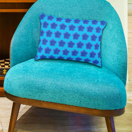 Almofada Decorativa Padrão sem costura do Rosa do Moss no azul claro