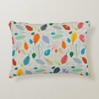 Almofada Decorativa Padrão sem costura - vintage Autumn deixa Illustra